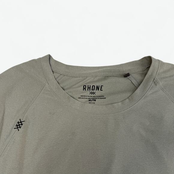 Rhone Reign Long Sleeve Tee Shirt Men's XL Gray Style 100307 Athletic - Picture 2 of 12